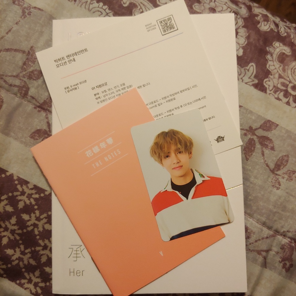 BTS photobook and photocard